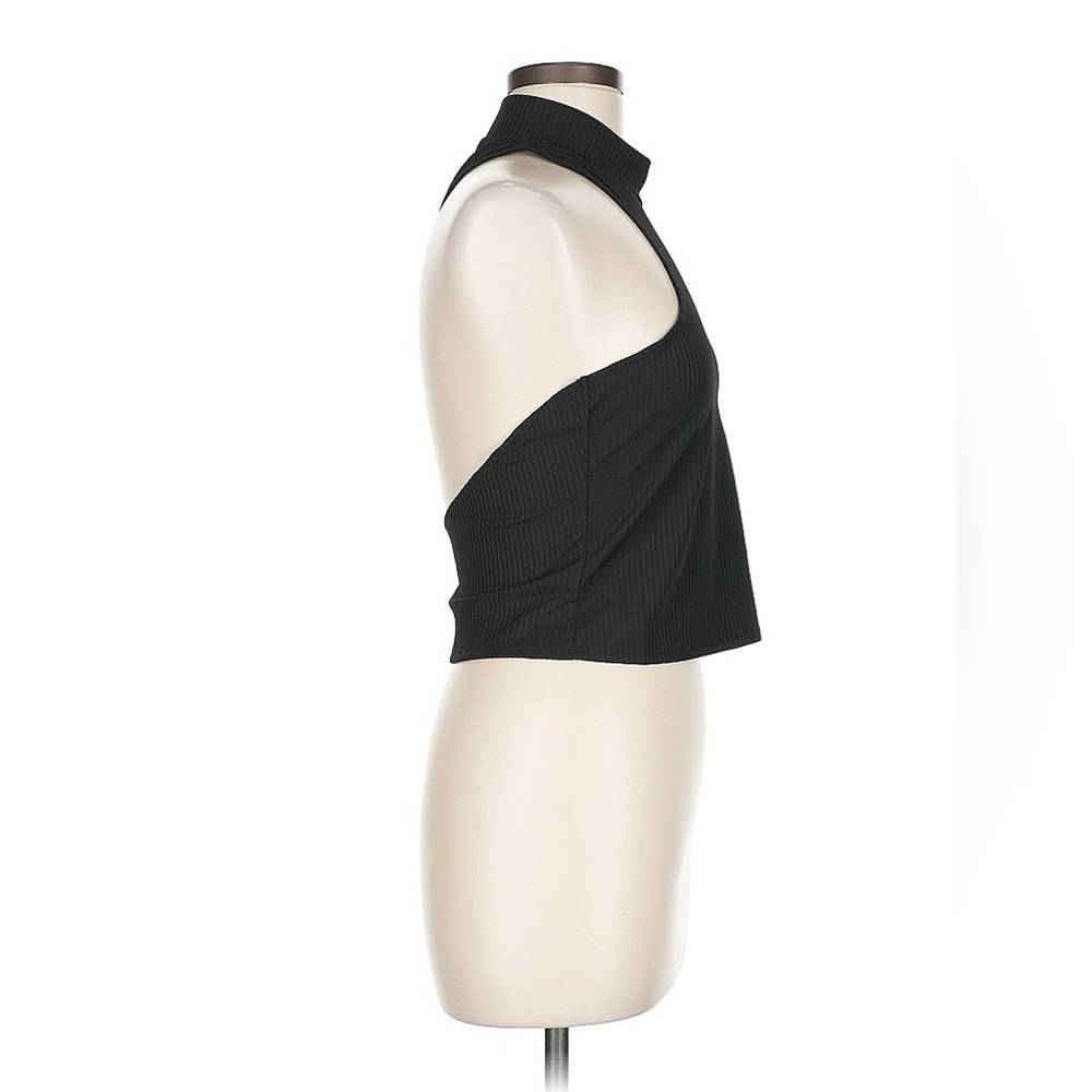 H:ours x REVOLVE Black Cut Out One Shoulder Long Sleeve Top Medium NWT - Picture 3 of 5